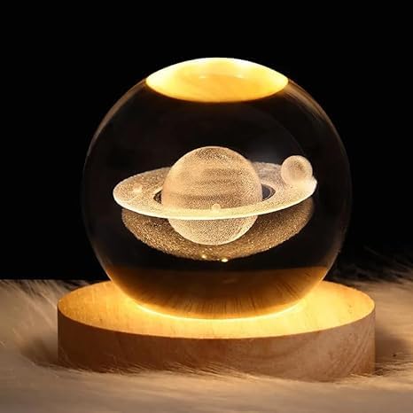 3D Galaxy Crystal Ball Nightlight Decorlamp